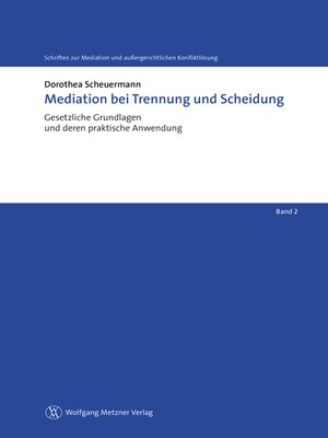 cover image of Mediation bei Trennung und Scheidung